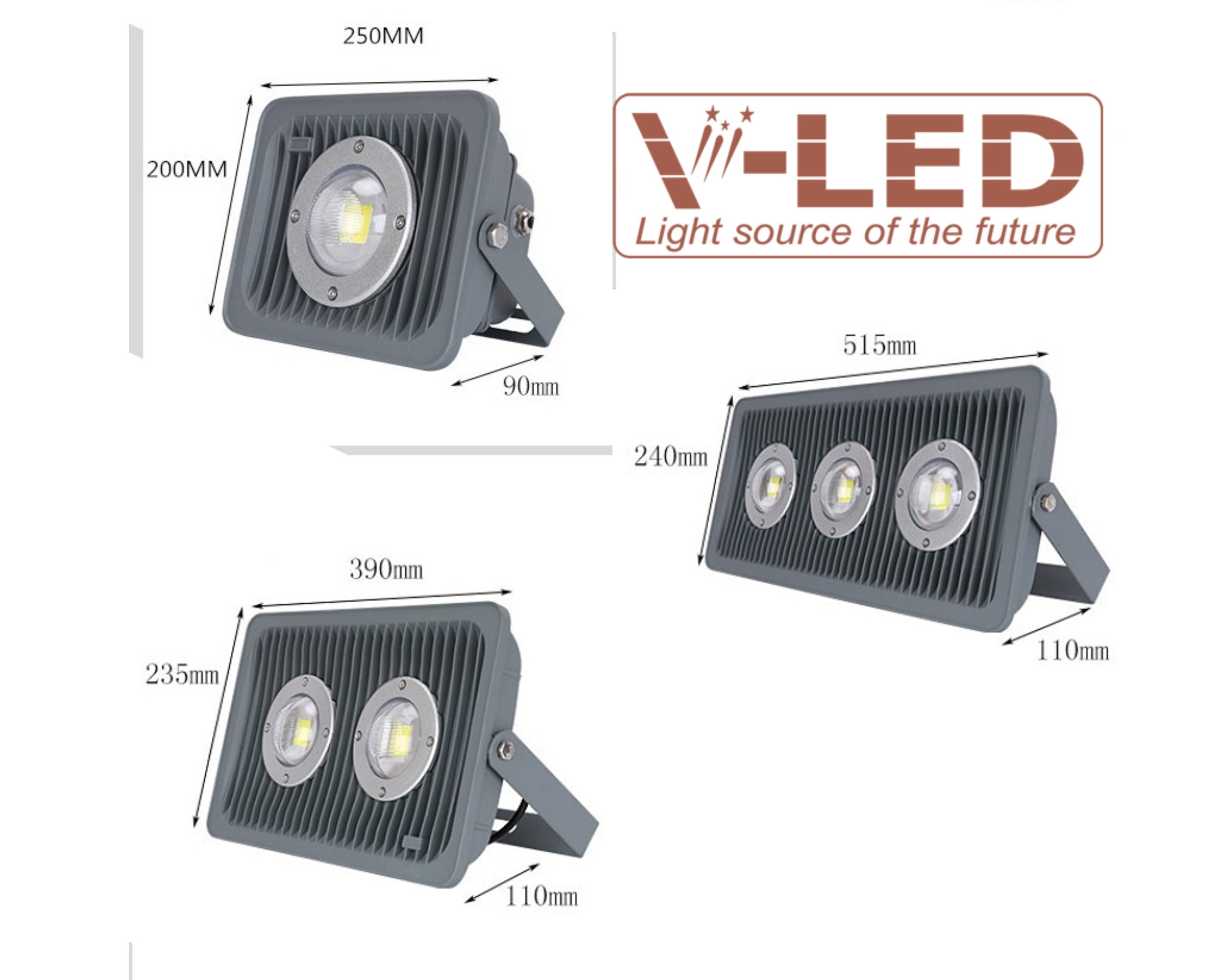 Đèn pha năng lượng mặt trời chống nổ 100W cao cấp V-Led - Ảnh 20