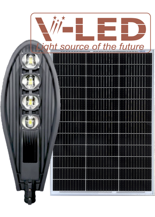 Đèn đường năng lượng mặt trời chiếc lá 200W cao cấp - Ảnh 2