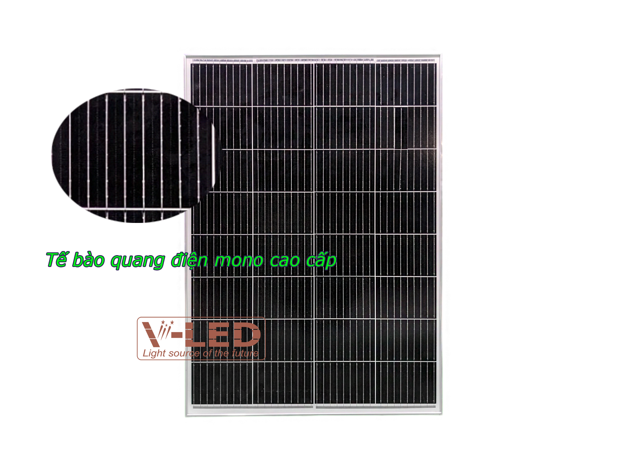 Đèn pha năng lượng mặt trời chống nổ 100W cao cấp V-Led - Ảnh 17