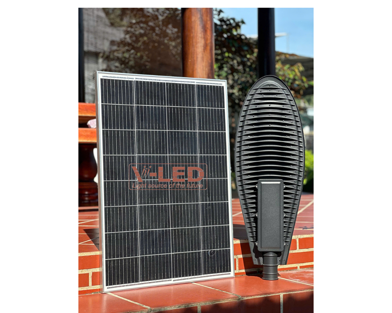 Đèn đường lá NLMT V-Led cao cấp Philips 200W - Ảnh 3