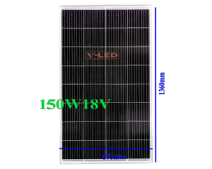 Tấm pin năng lượng mặt trời MONO 150W 18V
