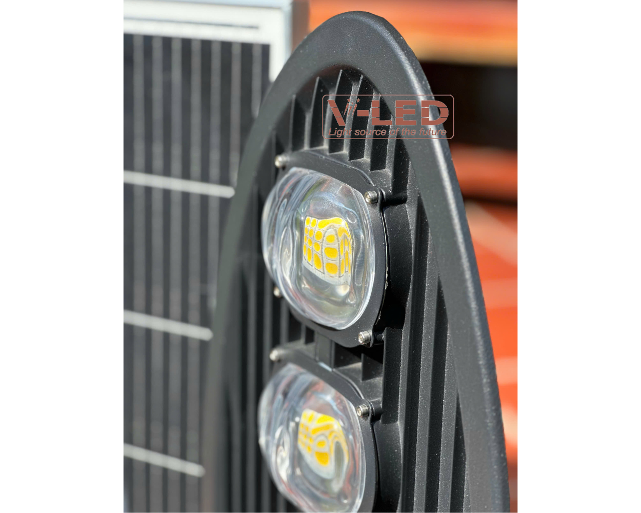 Đèn đường lá NLMT V-Led cao cấp Philips 200W - Ảnh 8