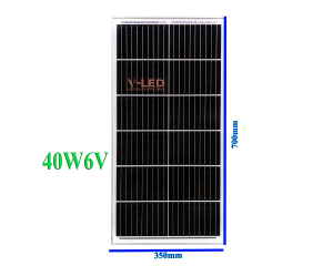 Tấm pin năng lượng mặt trời MONO 40W 6V