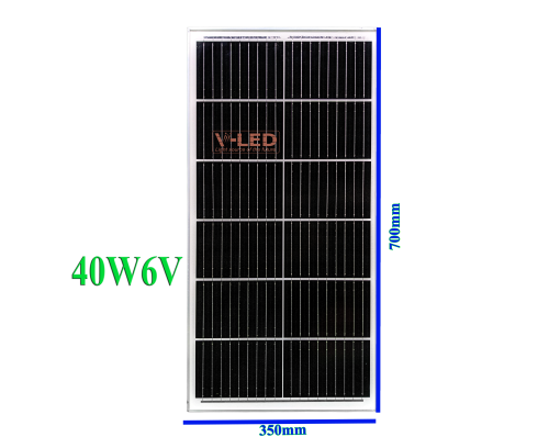 tấm pin năng lượng mặt trời v-led chính hãng 40w 6v