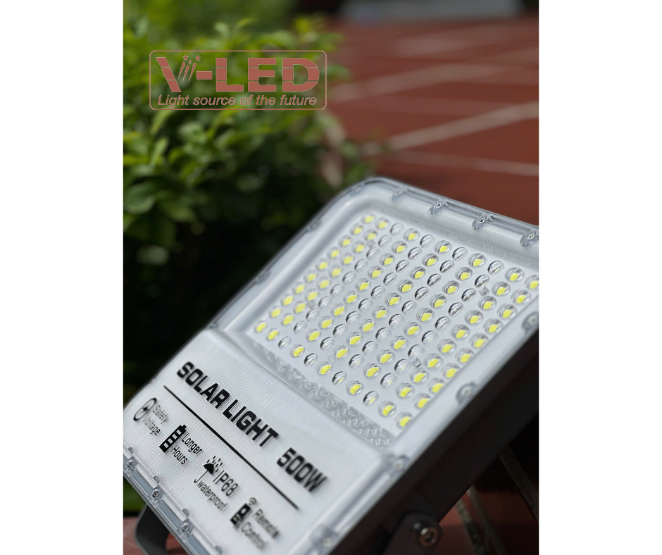 Đèn pha năng lượng mặt trời V-Led mắt ngọc 500W (Led 5054) - Ảnh 6