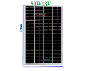 Tấm pin năng lượng mặt trời MONO 50W 18V