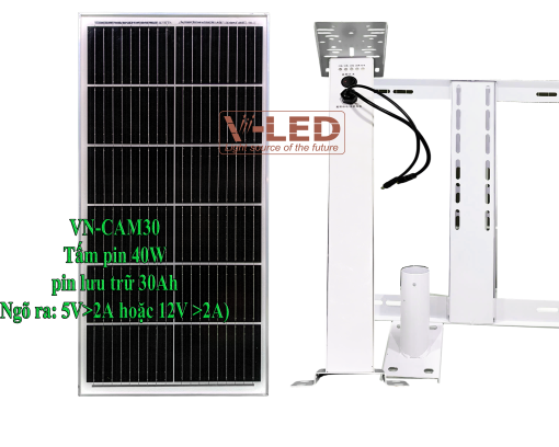 Bộ lưu năng lượng mặt trời V-Led dành cho Camera 5V2A