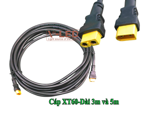 Cáp XT60 - dùng cho đèn đường, đèn bàn chải - Ảnh 3