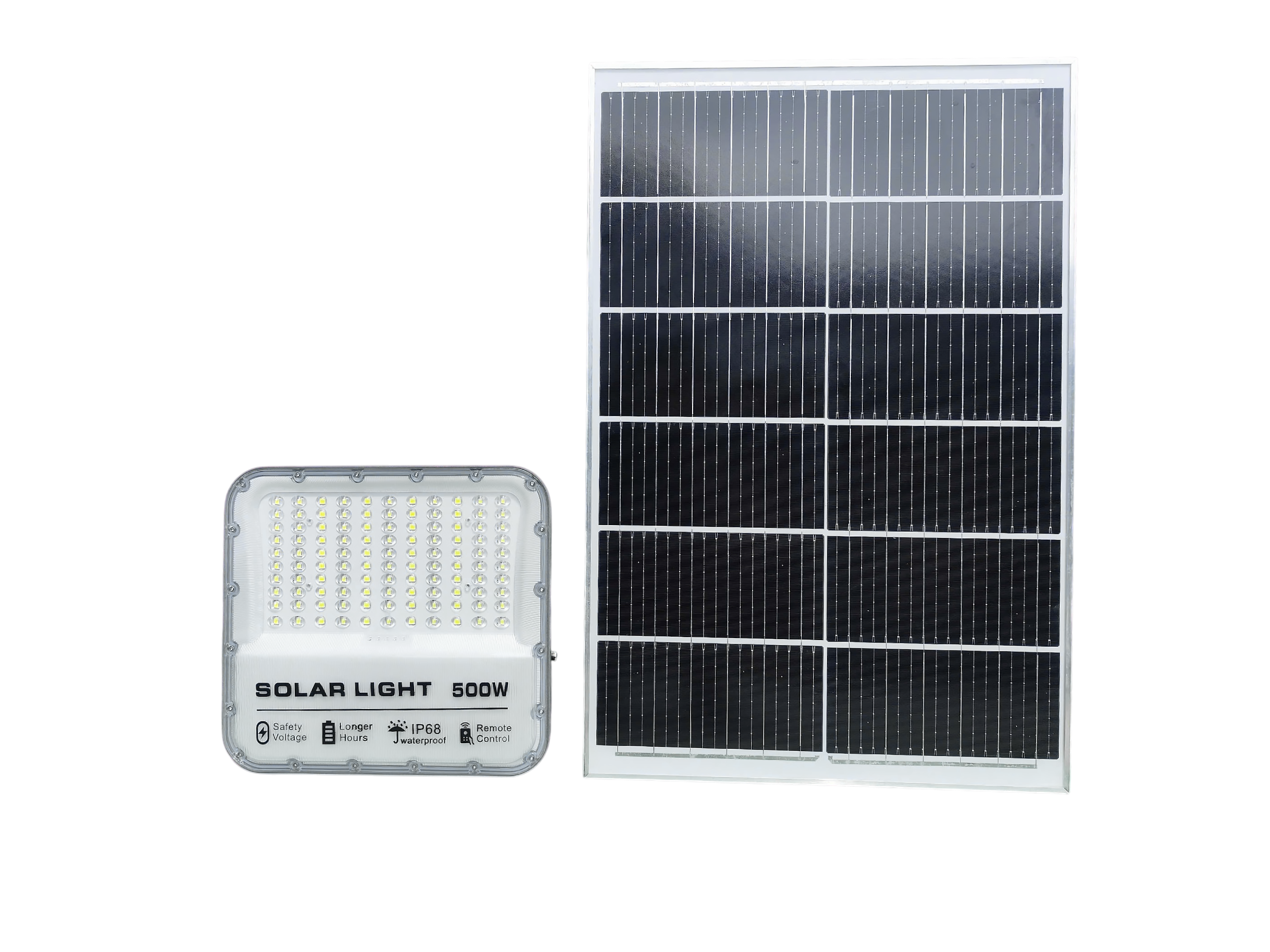 Đèn pha năng lượng mặt trời V-Led mắt ngọc 500W (Led 5054)