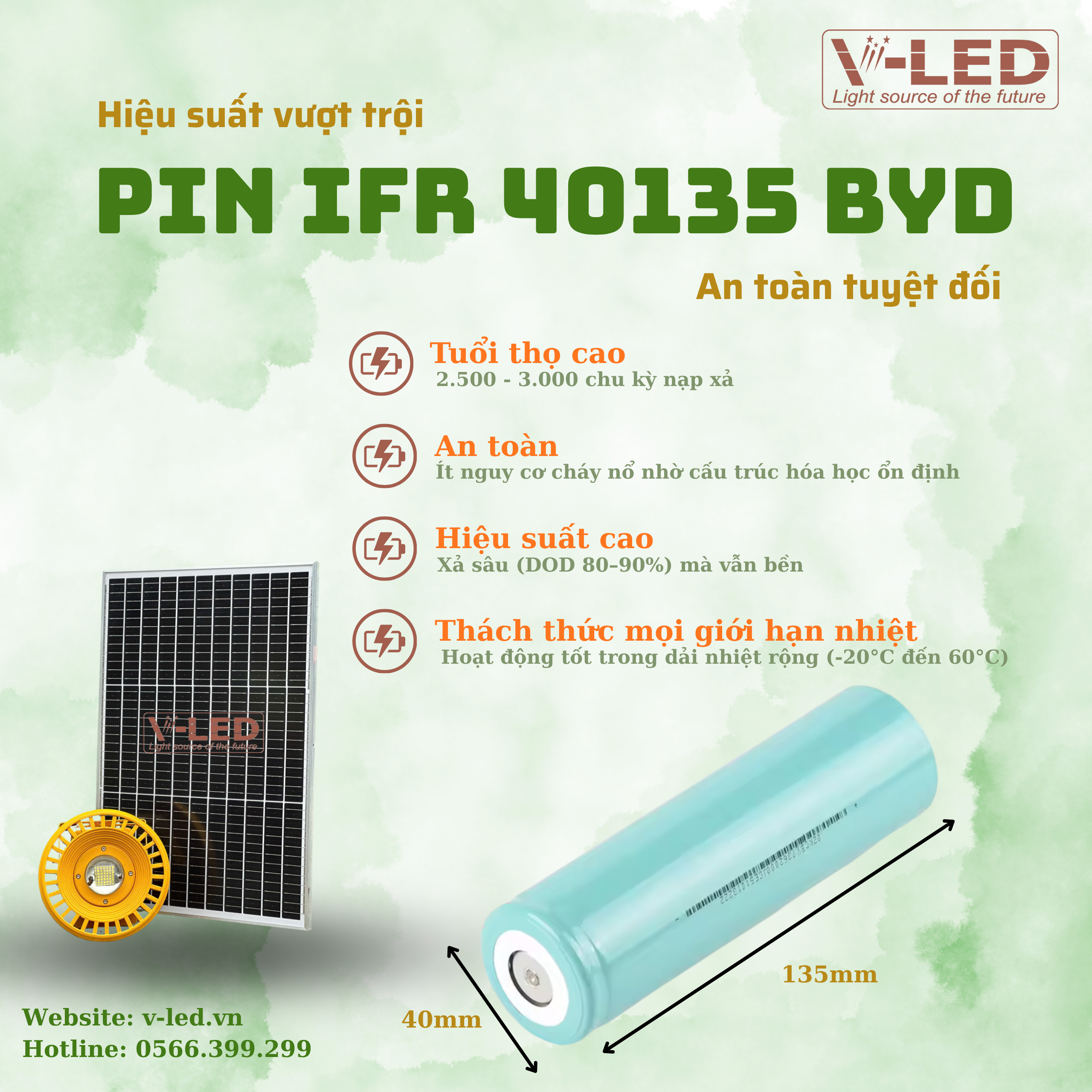 Đèn pha năng lượng mặt trời chống nổ UFO 50W V-LED - Ảnh 4