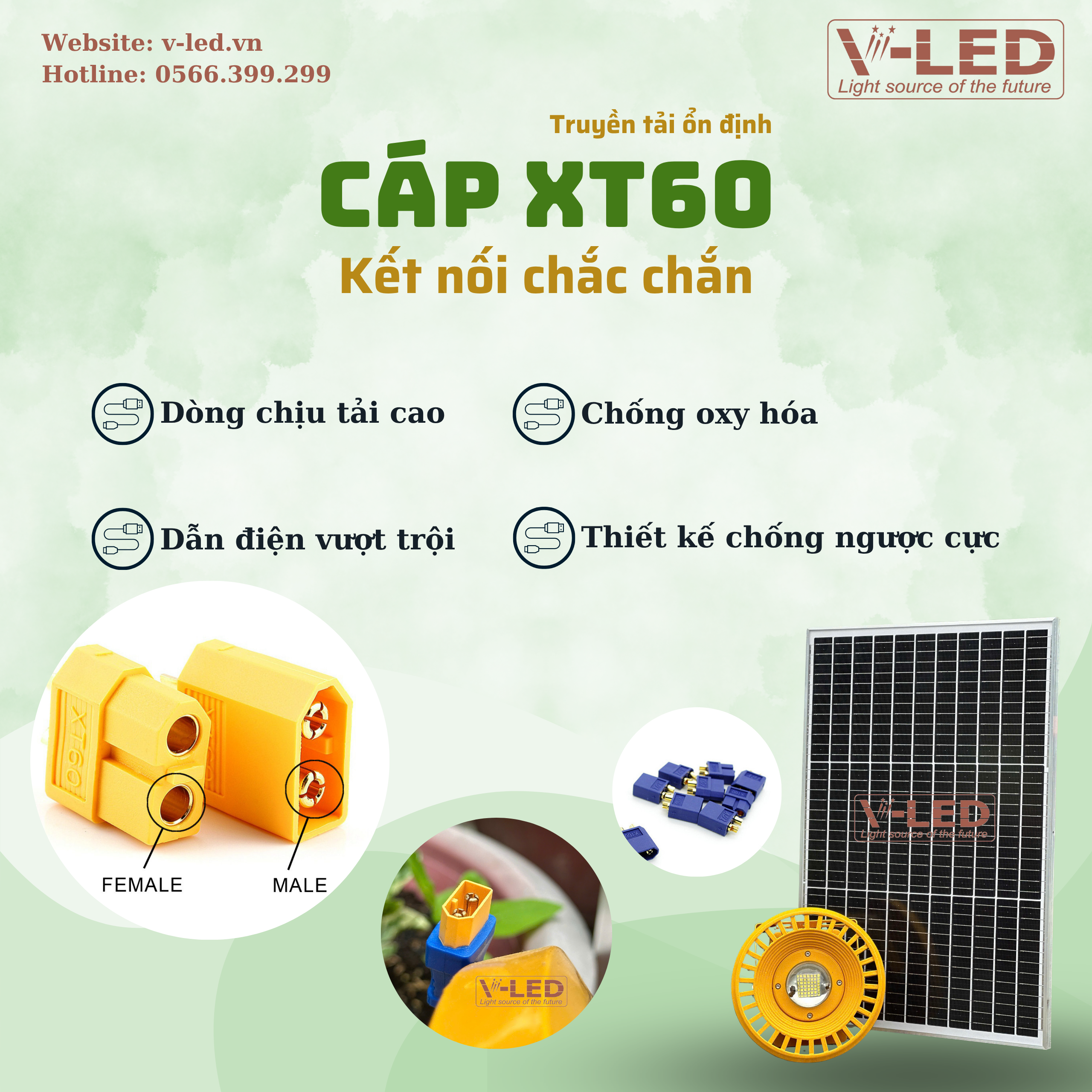 Đèn pha năng lượng mặt trời chống nổ UFO 50W V-LED - Ảnh 7