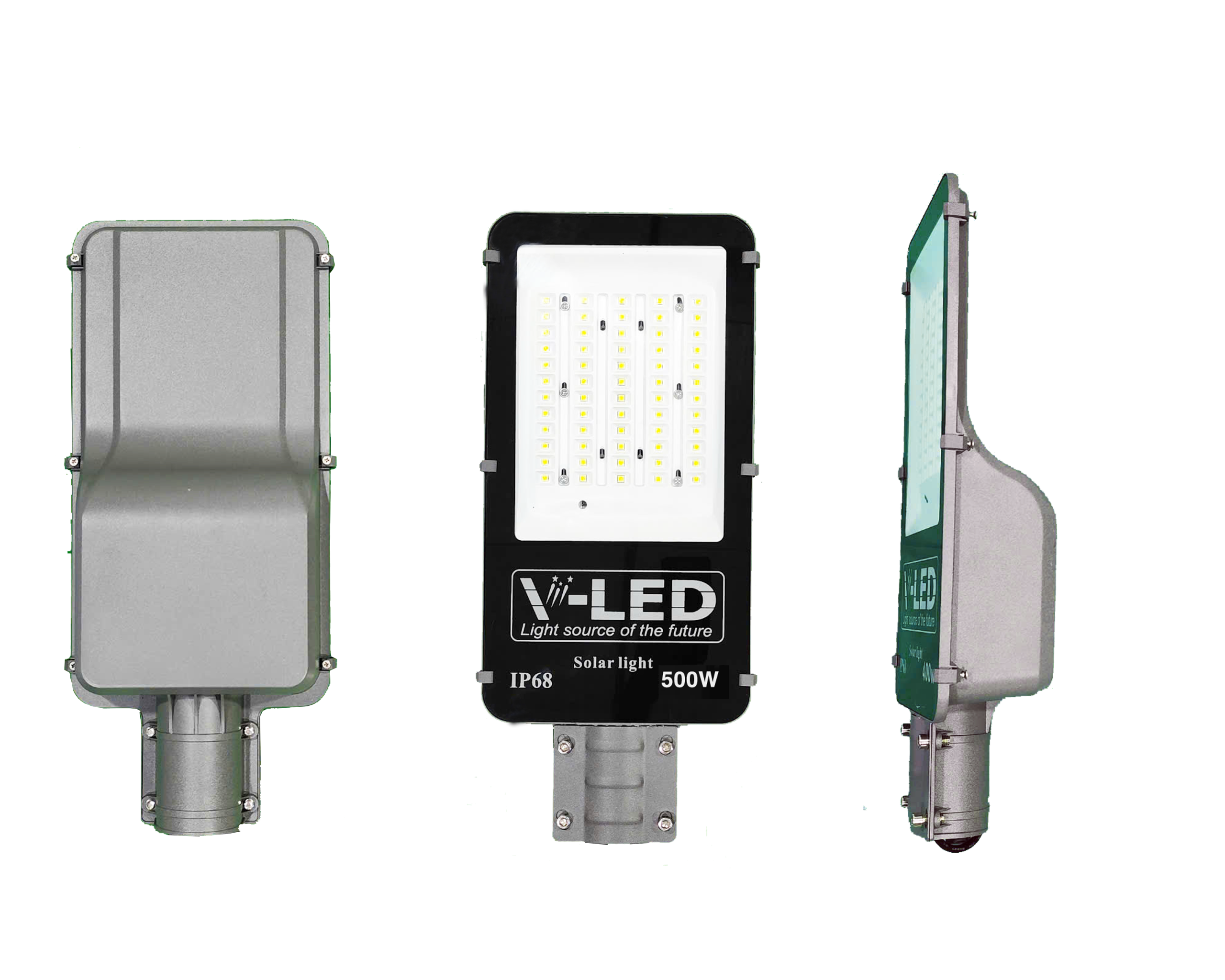 Đèn bàn chải năng lượng mặt trời V-LED 500W - Ảnh 4