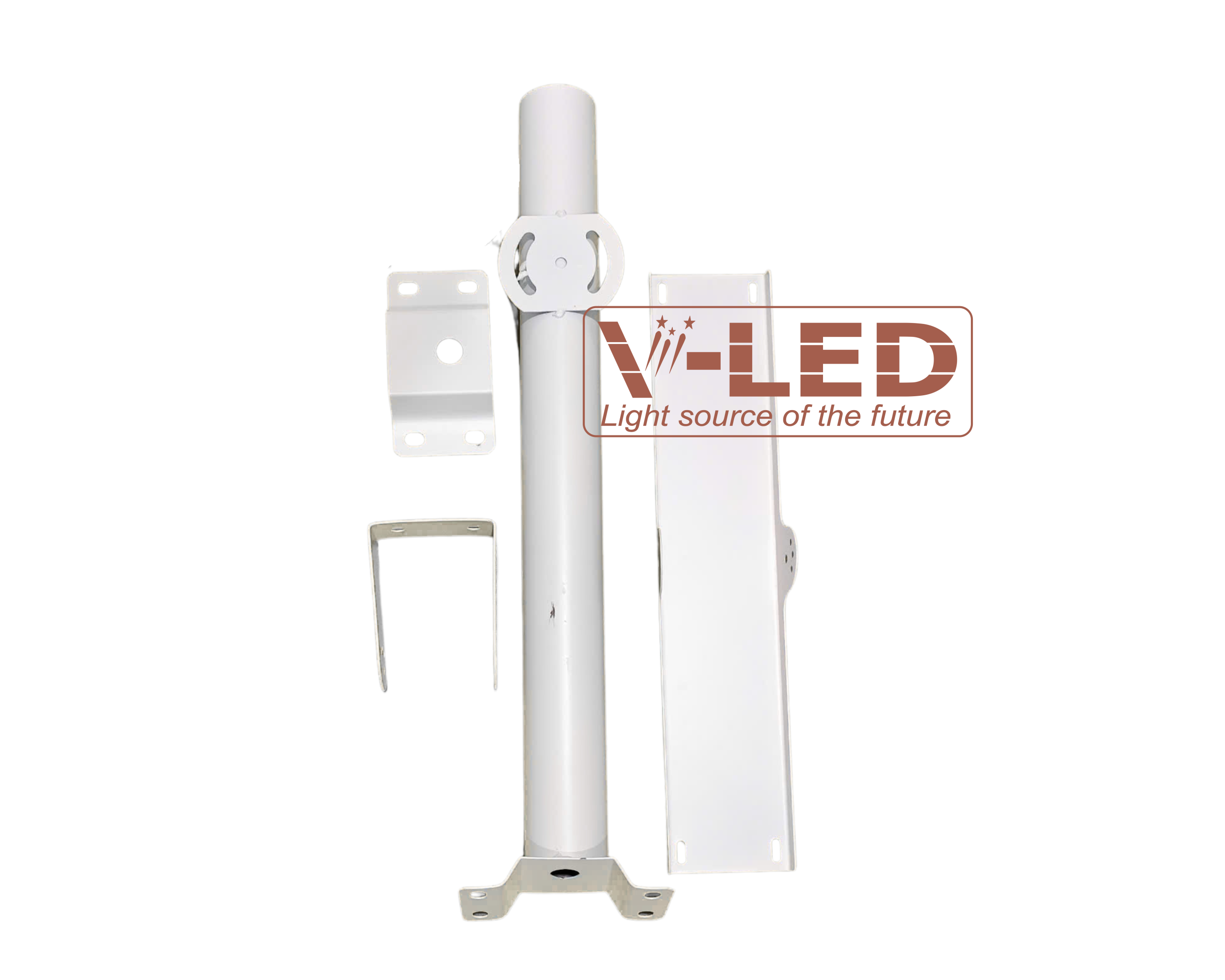 Đèn bàn chải năng lượng mặt trời V-LED 500W - Ảnh 5