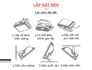 Cách lắp đặt đèn
