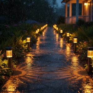 Trời mưa đèn năng lượng có hoạt động không